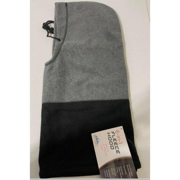 Artic-Summit 6 in 1 Fleece hood reversible wind & water resistant 723-283 Black - Picture 2 of 2